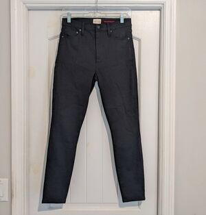 Alice + Olivia Black Stretch Mid Rise Skinny Jean Sz 27